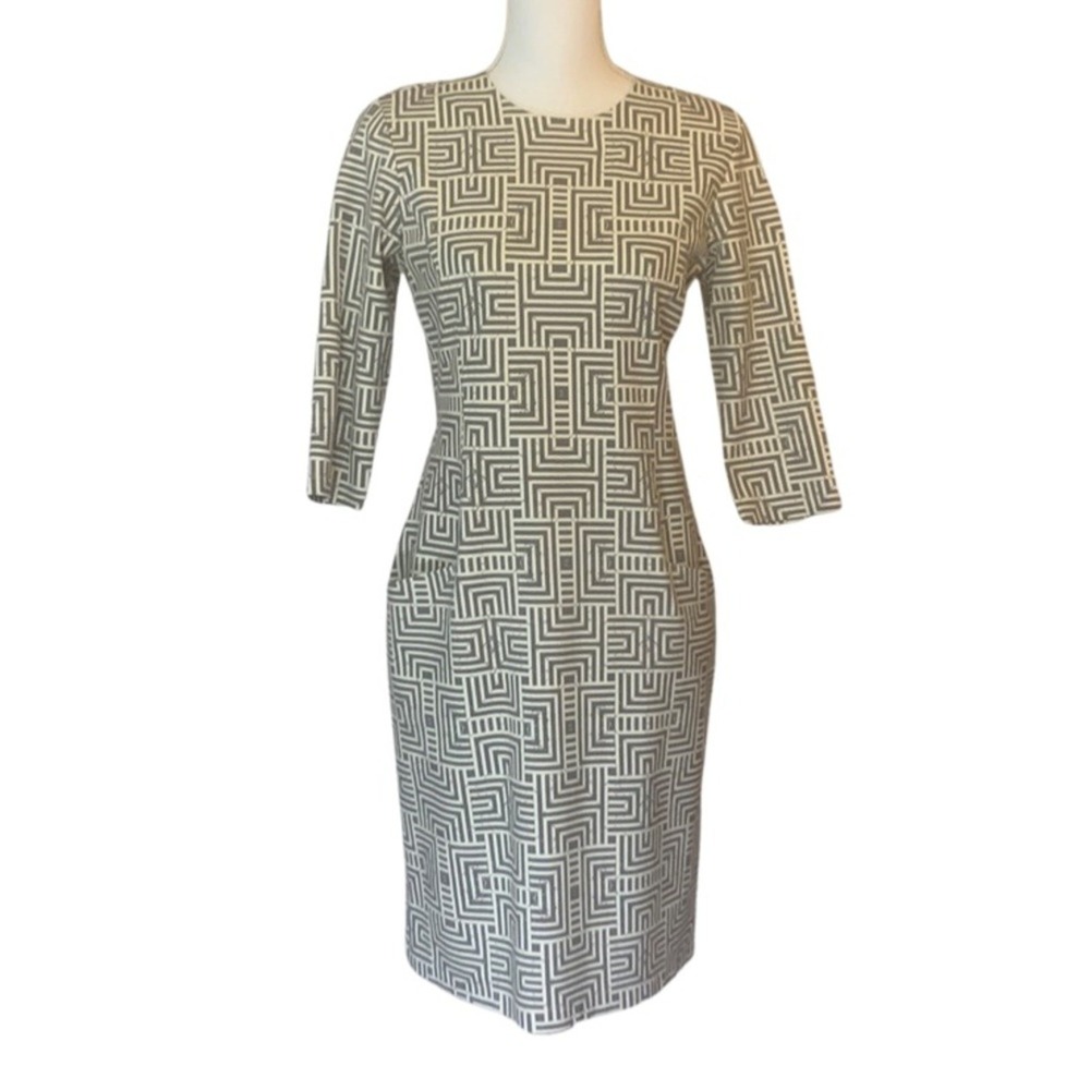 J. McLaughlin Catalina cloth Sheath Dress Small, quiet luxury, classic, career